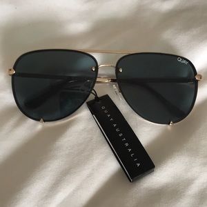 Quay Australia High Key Rimless Sunglasses NWT